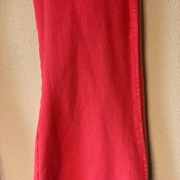 Beach Rays Pink Flare Lounge Pants with Rough Hem and Folding Waistband. Size M. - Picture 6 of 6